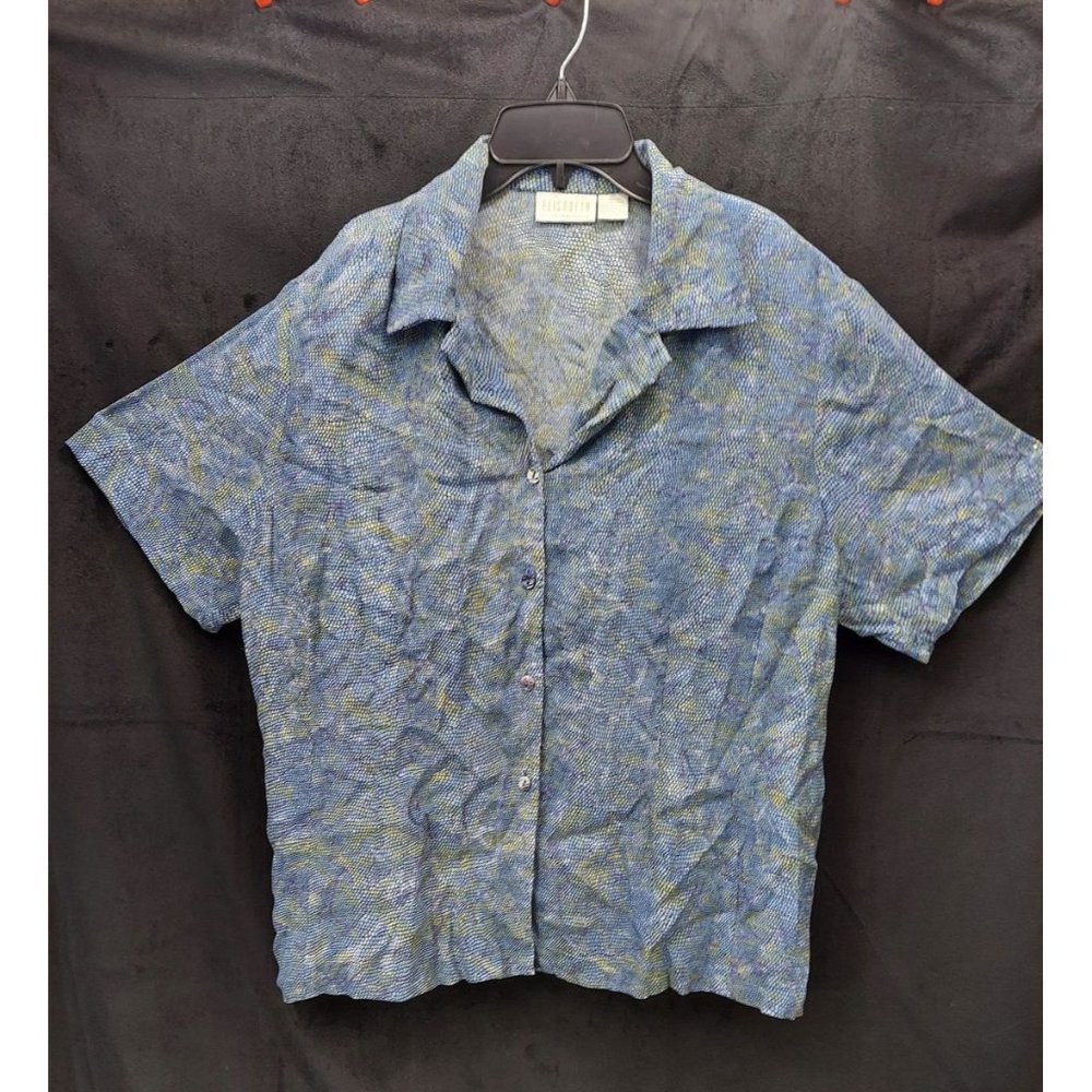 Liz Claiborne Size 18 Collared Button T Shirt-H8